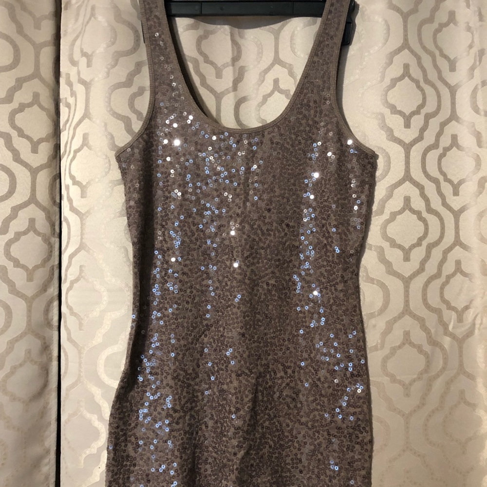 Trio of sequin tank tops